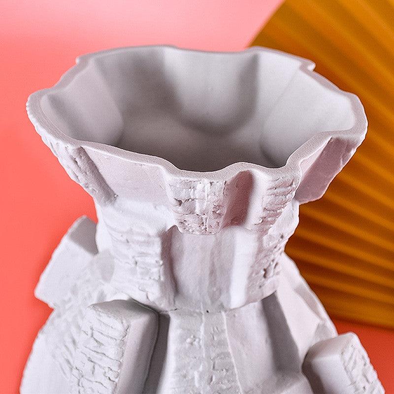 Nordic Style Black And White Model Room Vase Decoration - Pacisia