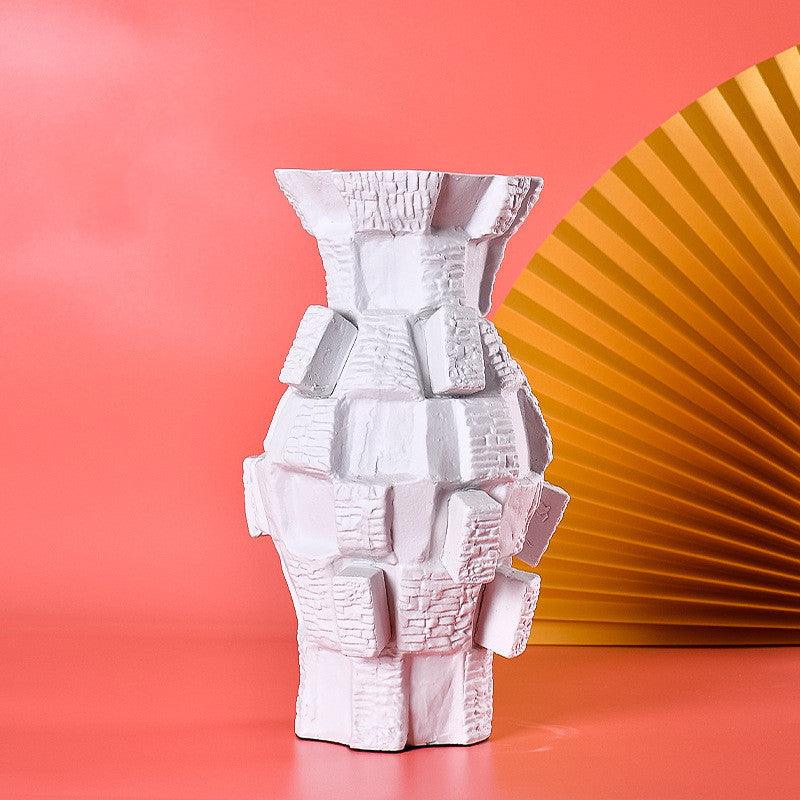 Nordic Style Black And White Model Room Vase Decoration - Pacisia