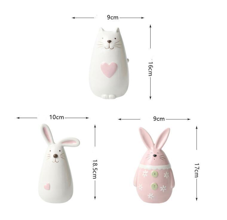 Nordic Style Ceramic Small Vase Decoration Living Room Flower Arrangement Decoration - Pacisia