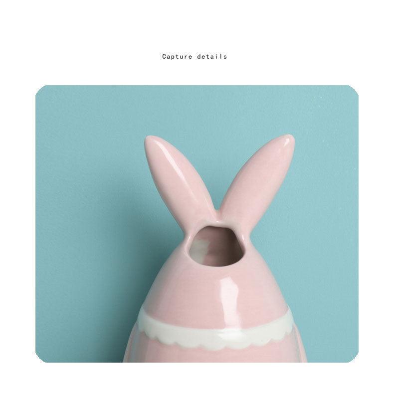 Nordic Style Ceramic Small Vase Decoration Living Room Flower Arrangement Decoration - Pacisia