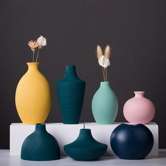 Nordic Style Ceramic Vase Flower Arrangement - Pacisia