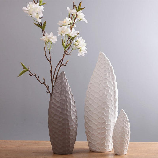 Nordic Style Morden Creative Design Flower Vase Ceramic Home Decor Fashion Vase - Pacisia