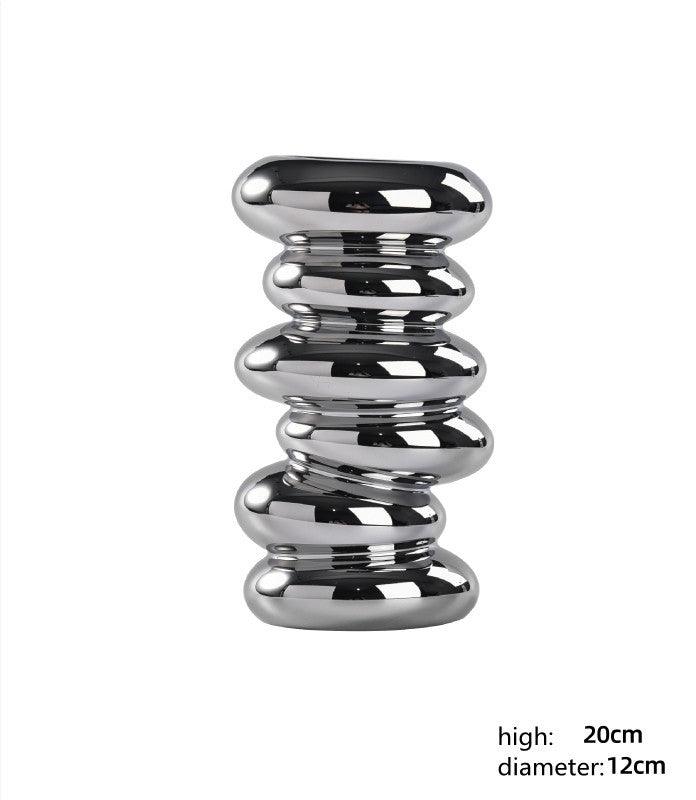 Nordic Style Special-shaped Pebbles Creative Flower Vase - Pacisia