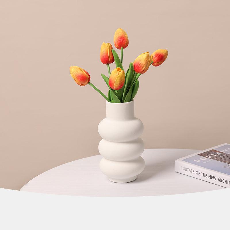 Nordic White Ins Vase Decoration Living Room Flower Arrangement - Pacisia