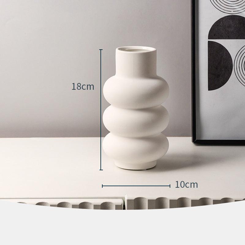 Nordic White Ins Vase Decoration Living Room Flower Arrangement - Pacisia