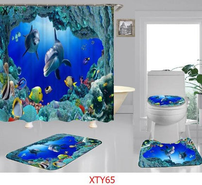 Ocean digital printing shower curtain - Pacisia