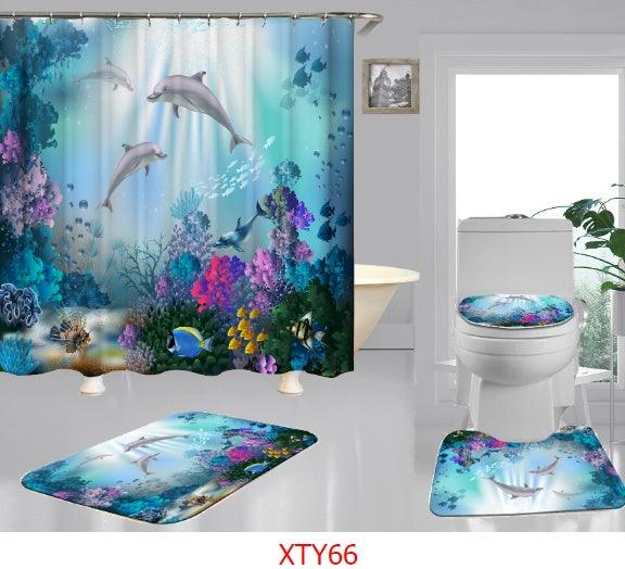 Ocean digital printing shower curtain - Pacisia