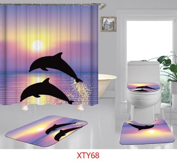 Ocean digital printing shower curtain - Pacisia