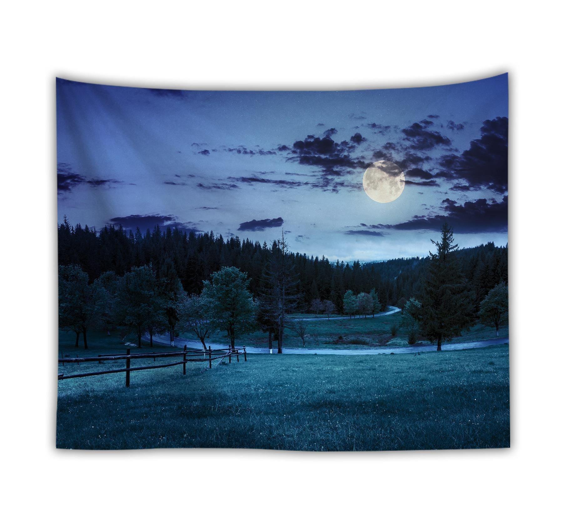 Ocean moon tapestry nature dorm decor wall tapestry - Pacisia