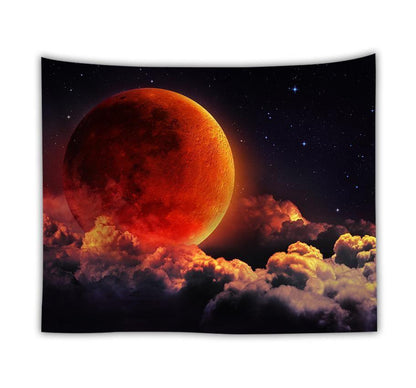 Ocean moon tapestry nature dorm decor wall tapestry - Pacisia