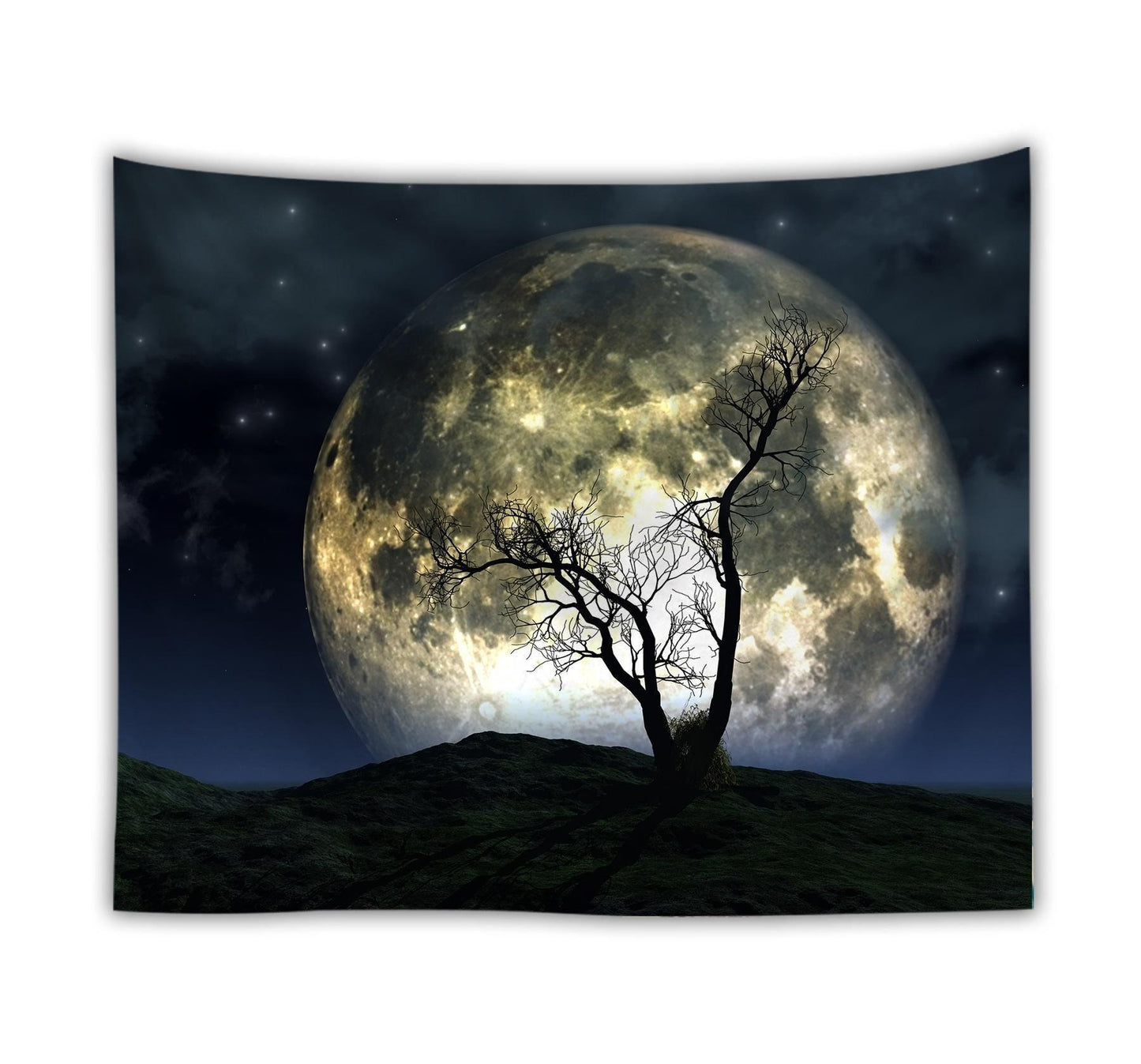 Ocean moon tapestry nature dorm decor wall tapestry - Pacisia