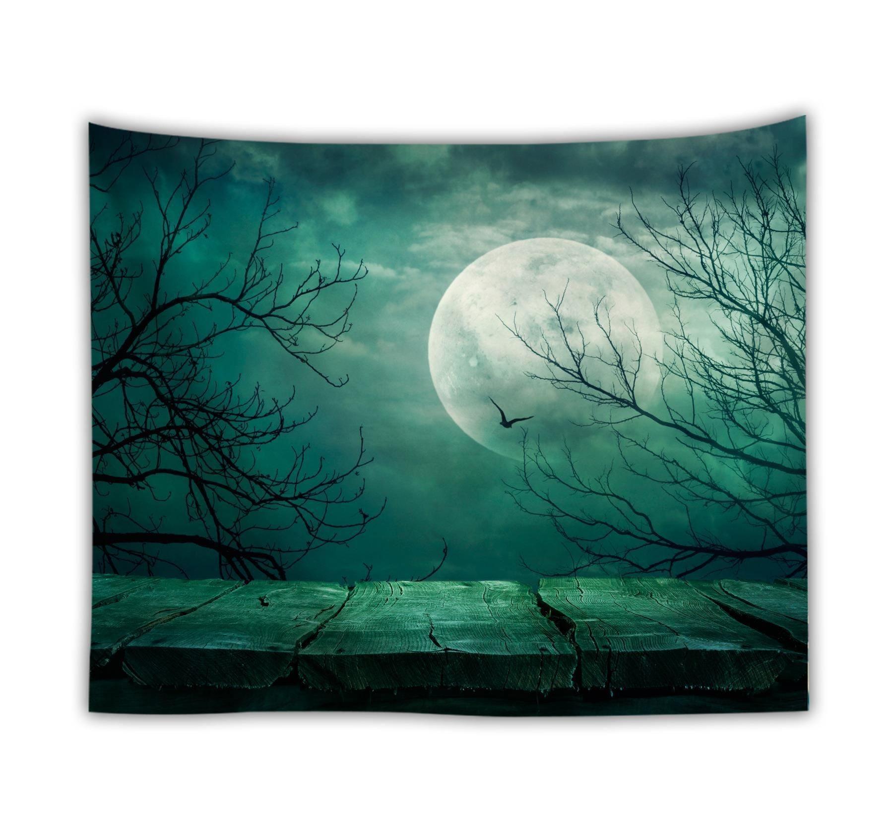 Ocean moon tapestry nature dorm decor wall tapestry - Pacisia