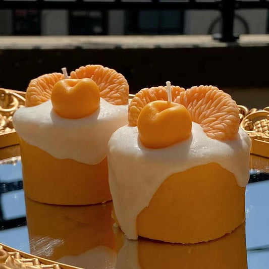 Orange Fruit Cream Cupcake Scented Candles - Pacisia