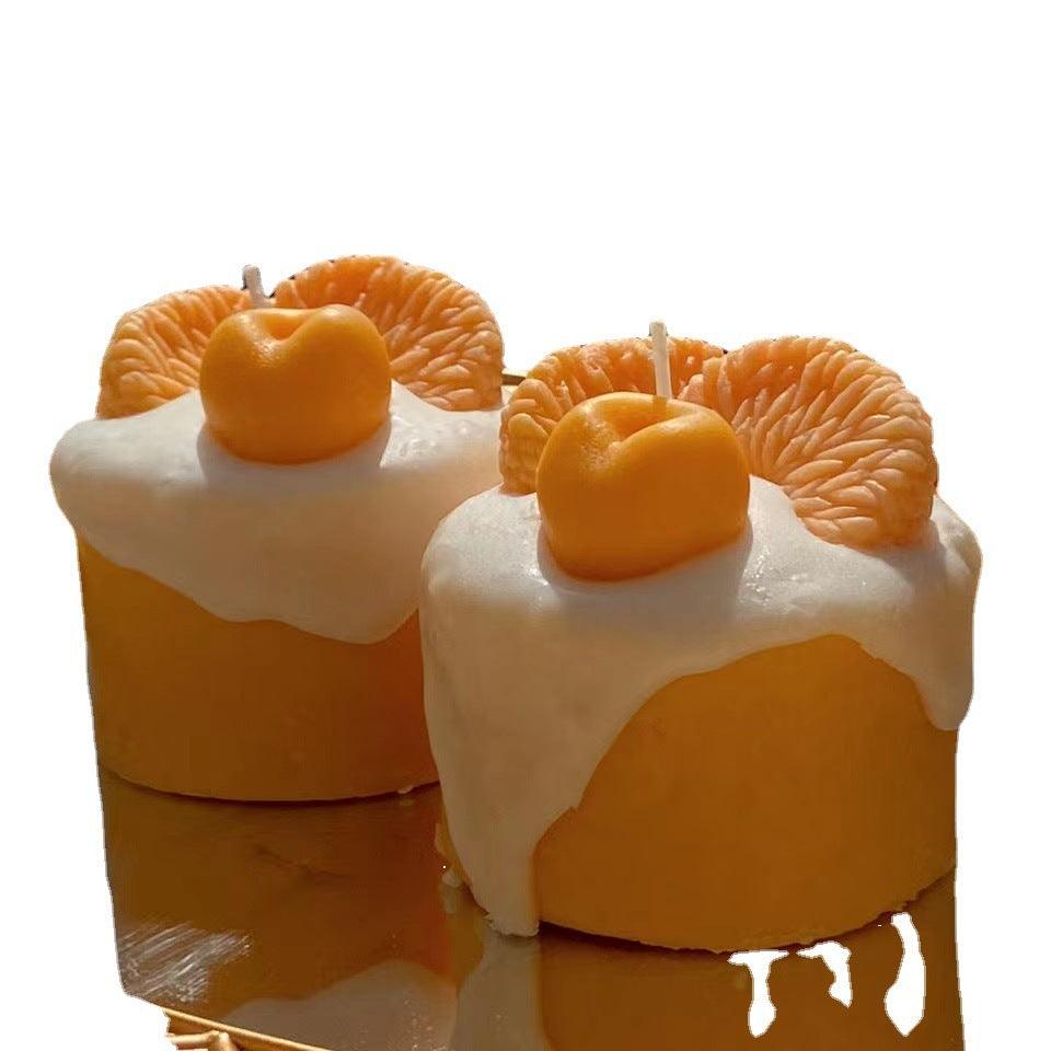 Orange Fruit Cream Cupcake Scented Candles - Pacisia