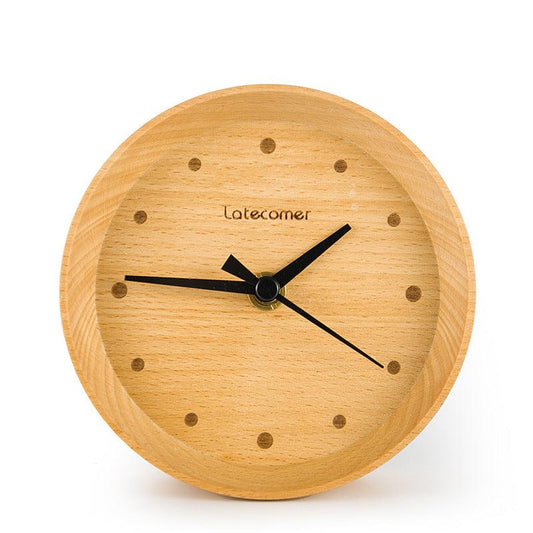 Ornament wooden electronic clock digital clock - Pacisia