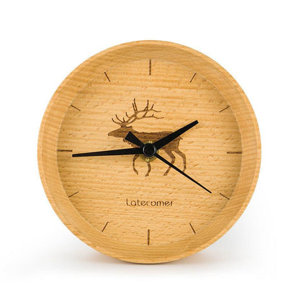 Ornament wooden electronic clock digital clock - Pacisia