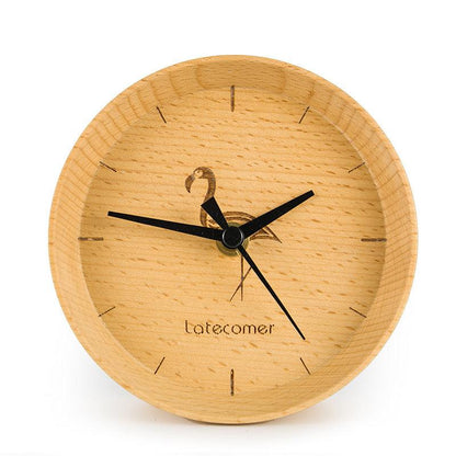 Ornament wooden electronic clock digital clock - Pacisia