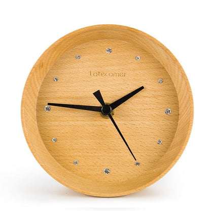 Ornament wooden electronic clock digital clock - Pacisia