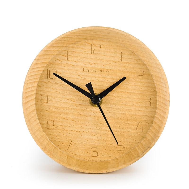 Ornament wooden electronic clock digital clock - Pacisia