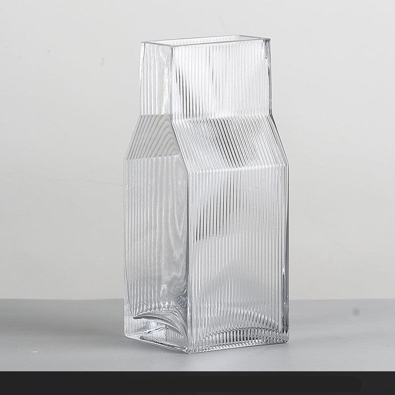 Ornaments Porch Flower Arrangement Transparent Glass Vase Dried Flower Vase Decoration - Pacisia