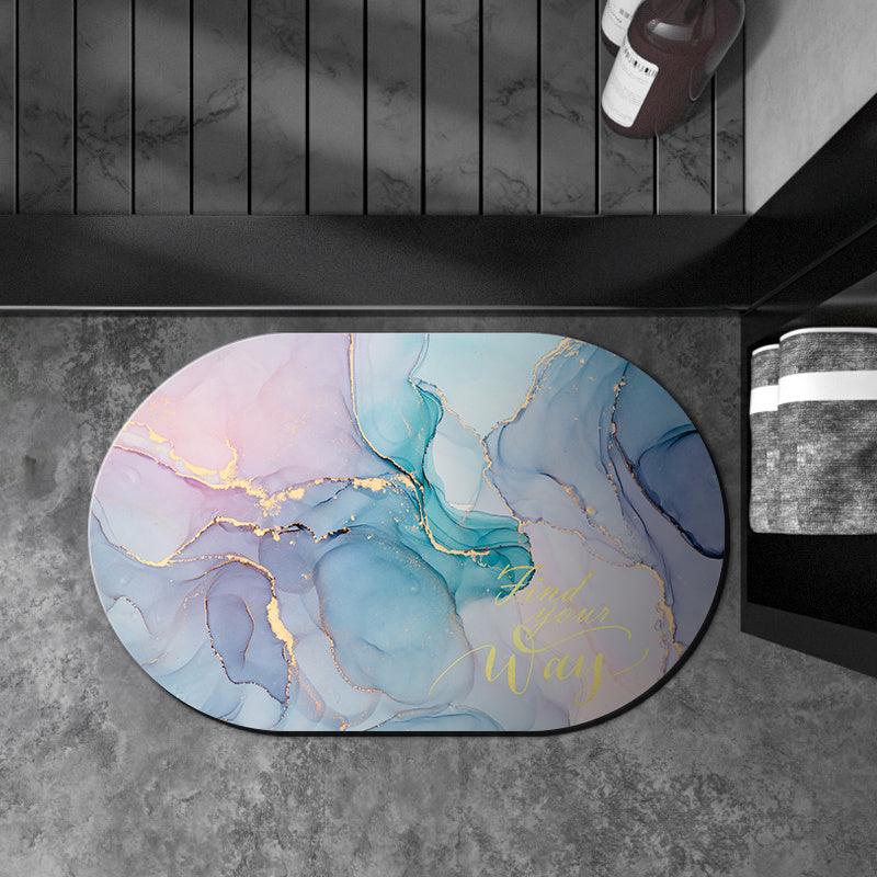 Oval Diatom Mud Cushion Bathroom Absorbent Floor Mat - Pacisia