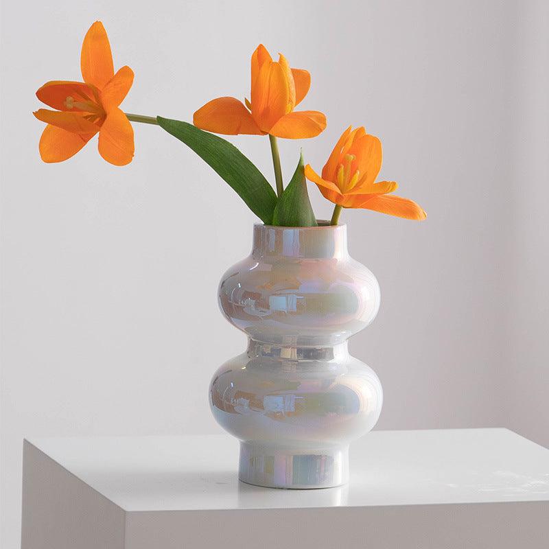 Pearl Plated Ceramic Vase Ornaments - Pacisia