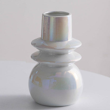 Pearl Plated Ceramic Vase Ornaments - Pacisia