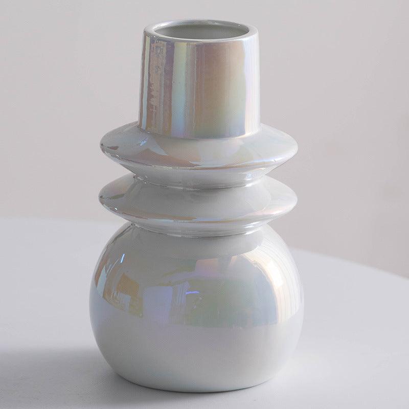 Pearl Plated Ceramic Vase Ornaments - Pacisia