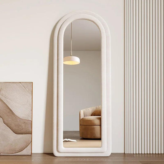 Personalized Full Body Kawaii Mirror Korean Office Girl Floor Living Room Mirror Wall Standing Cute Decoration Maison Home Decor - Pacisia