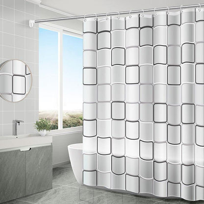 PEVA Anti-mildew Waterproof Multi-color Optional Shower Curtain - Pacisia