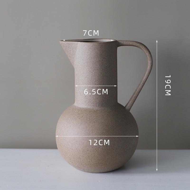 Plain Ceramic Home Decoration Creative Vase Furnishings - Pacisia