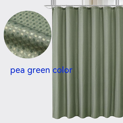 Plain Waffle Polyester Shower Curtain - Pacisia