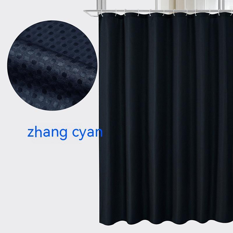 Plain Waffle Polyester Shower Curtain - Pacisia