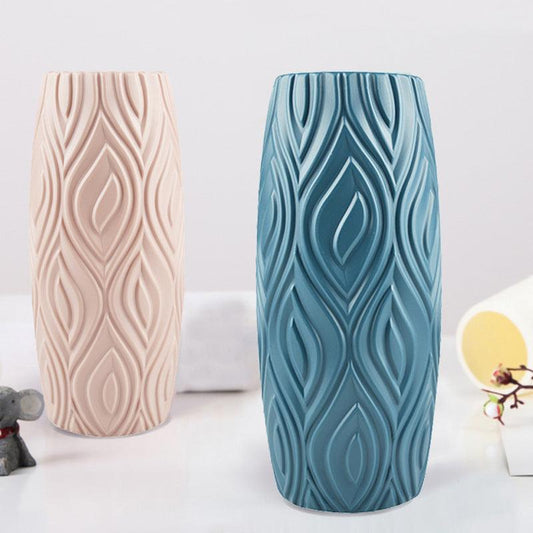 Plastic Vase Creative Camellia Ornaments Dry And Wet Flower Vase - Pacisia