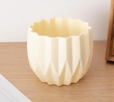 Plastic Vase Modern Imitation Ceramic Artificial Flower Container - Pacisia