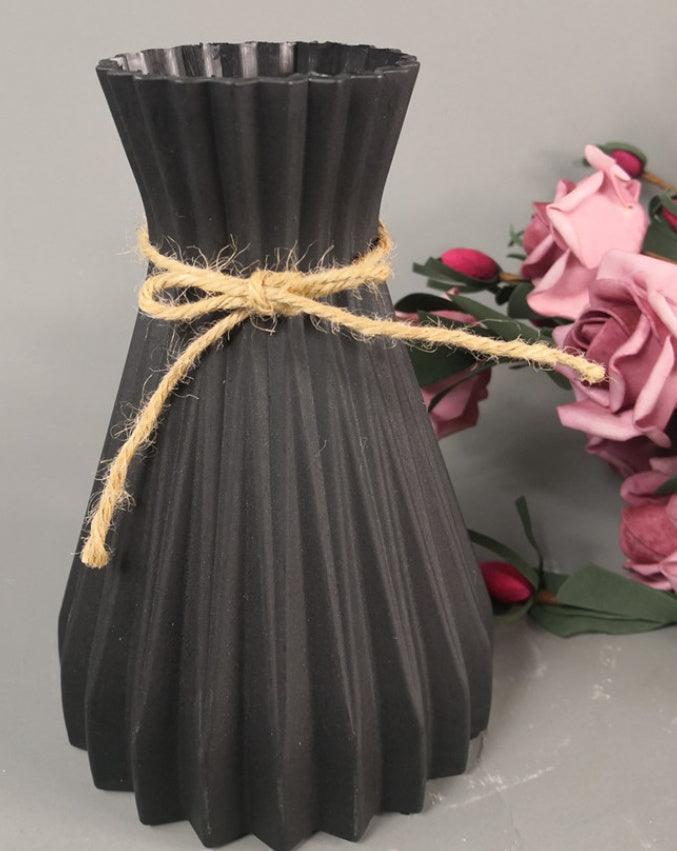 Plastic Vase Modern Imitation Ceramic Artificial Flower Container - Pacisia