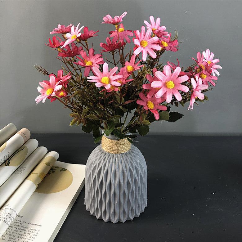 Plastic Vase Modern Imitation Ceramic Artificial Flower Container - Pacisia