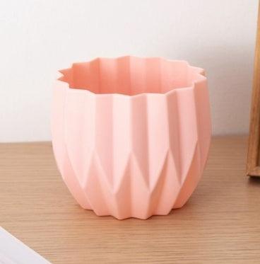 Plastic Vase Modern Imitation Ceramic Artificial Flower Container - Pacisia