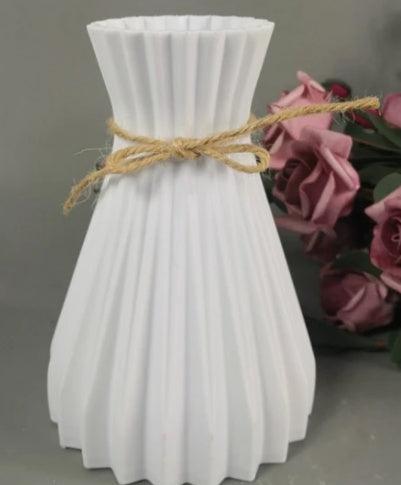 Plastic Vase Modern Imitation Ceramic Artificial Flower Container - Pacisia