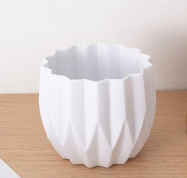 Plastic Vase Modern Imitation Ceramic Artificial Flower Container - Pacisia
