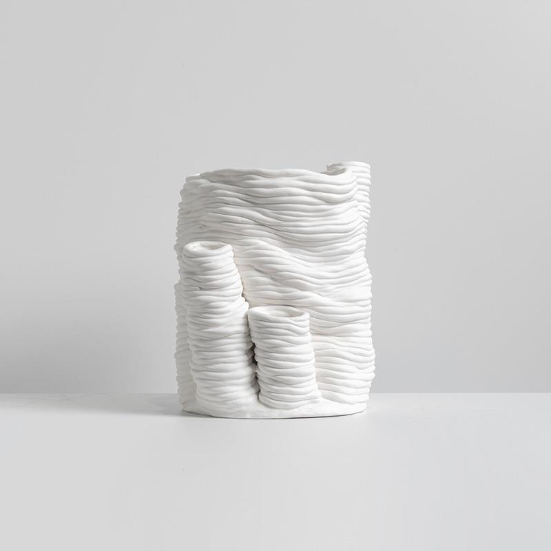 Popcorn Shaped Abstract Art Resin Simple Vase - Pacisia