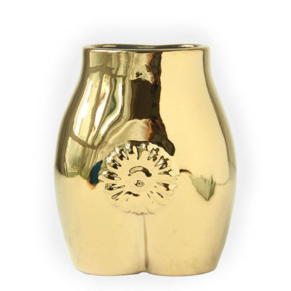 Popular White Women Sexy Flower Pot Ceramic Vase - Pacisia