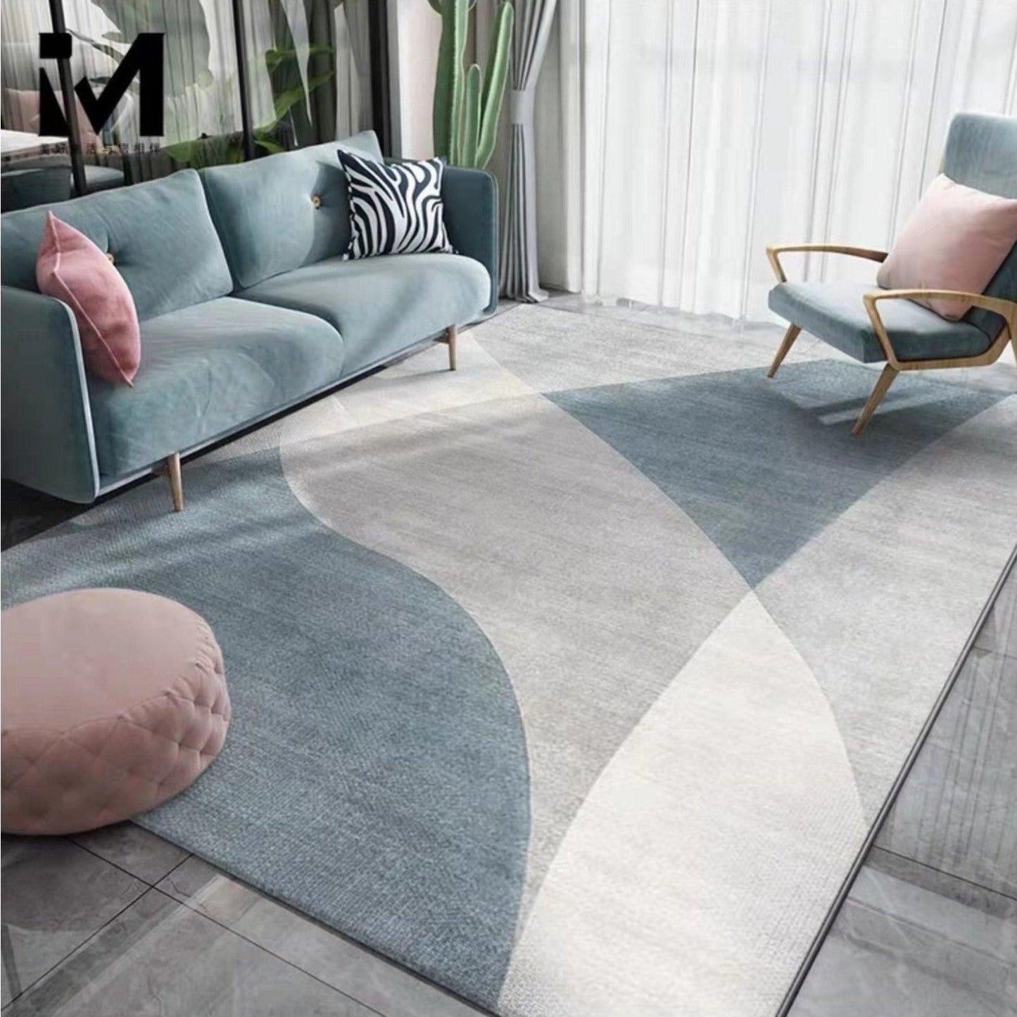 Premium Sofa Carpet Living Room Simple Grey - Pacisia