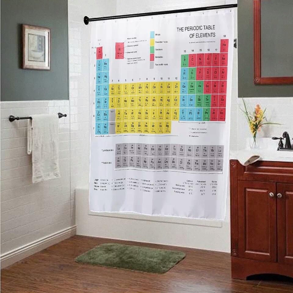 Printed Polyester Fabric Waterproof Shower Curtain - Pacisia