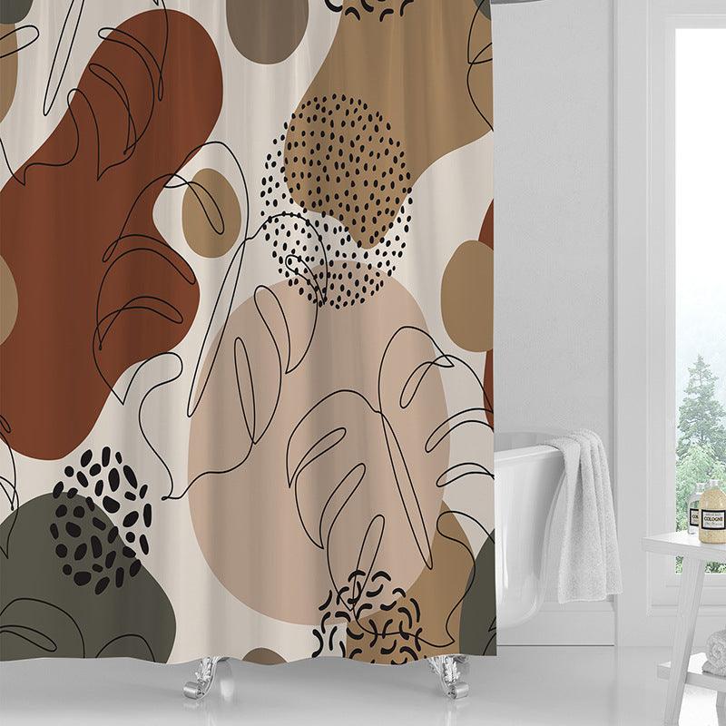 Printed Shower Curtain Waterproof Polyester Shower Curtain - Pacisia