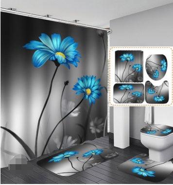 Printed Waterproof Polyester Shower Curtain - Pacisia