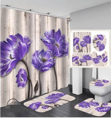 Printed Waterproof Polyester Shower Curtain - Pacisia