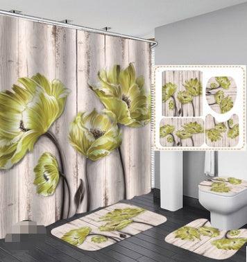 Printed Waterproof Polyester Shower Curtain - Pacisia