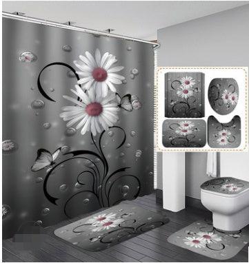 Printed Waterproof Polyester Shower Curtain - Pacisia