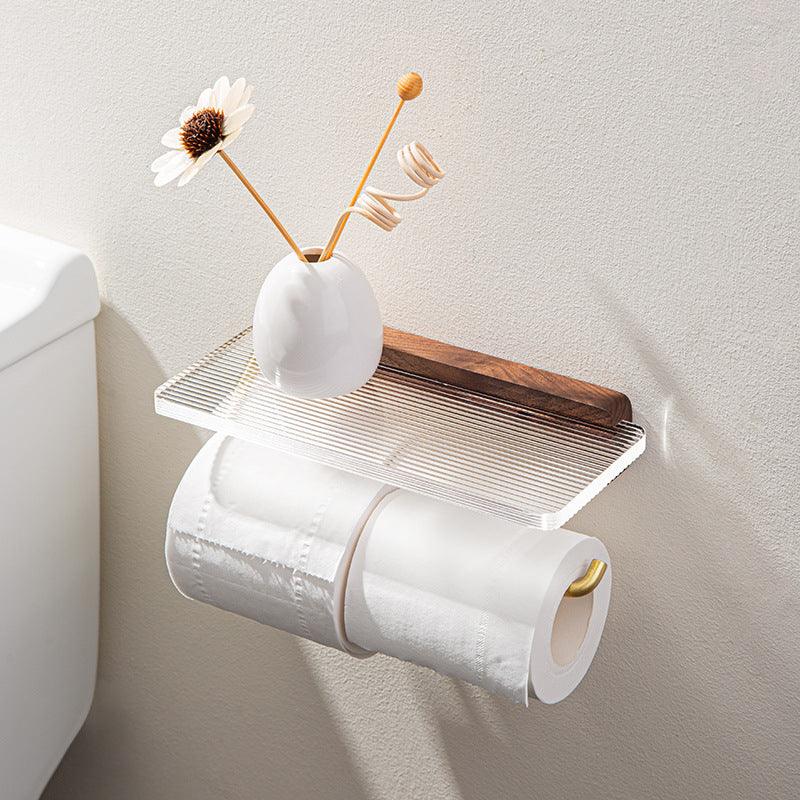 Punch-free Toilet Paper Roll Stand Toilet Wall-mounted Tissue Box - Pacisia
